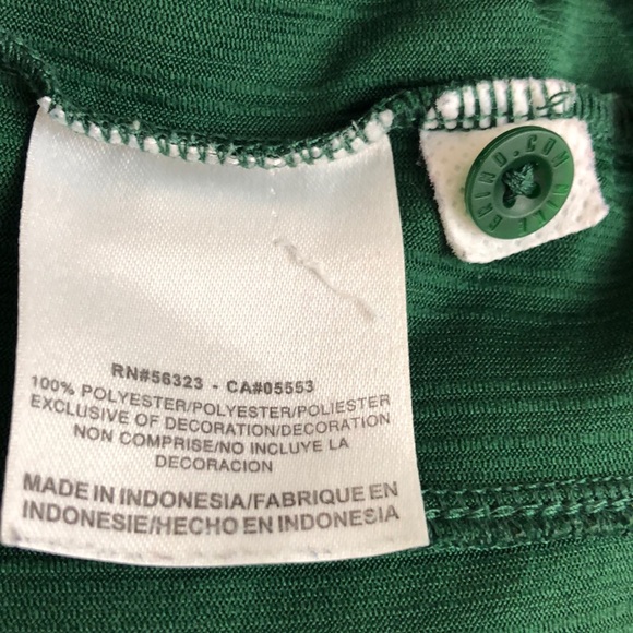 Nike Green Dri-Fit Shirt White Trim Size M - Picture 7 of 8